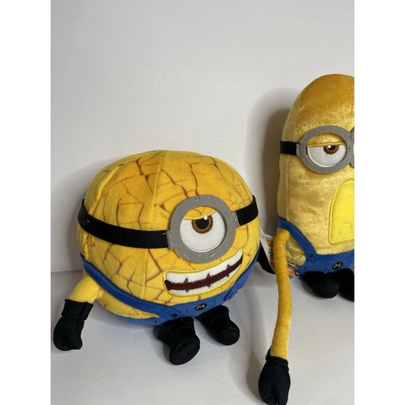 Despicable Me 4 Minion Lot Of 3 Tim Dave & Jerry Stuffed Plush Toys 7.5” NEW - Picture 3 of 11